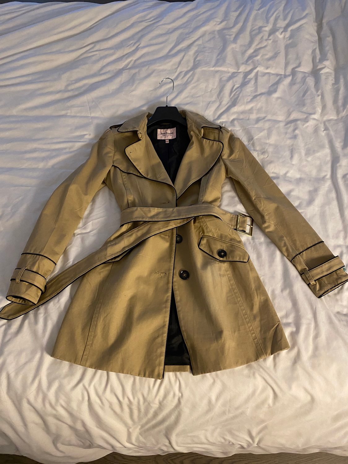 Juicy Couture beige trench coats