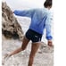 Free People Movement Ombre Backspin Quarter Zip Top Pullover