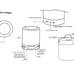 Wireles bluetooth speaker lamp touch