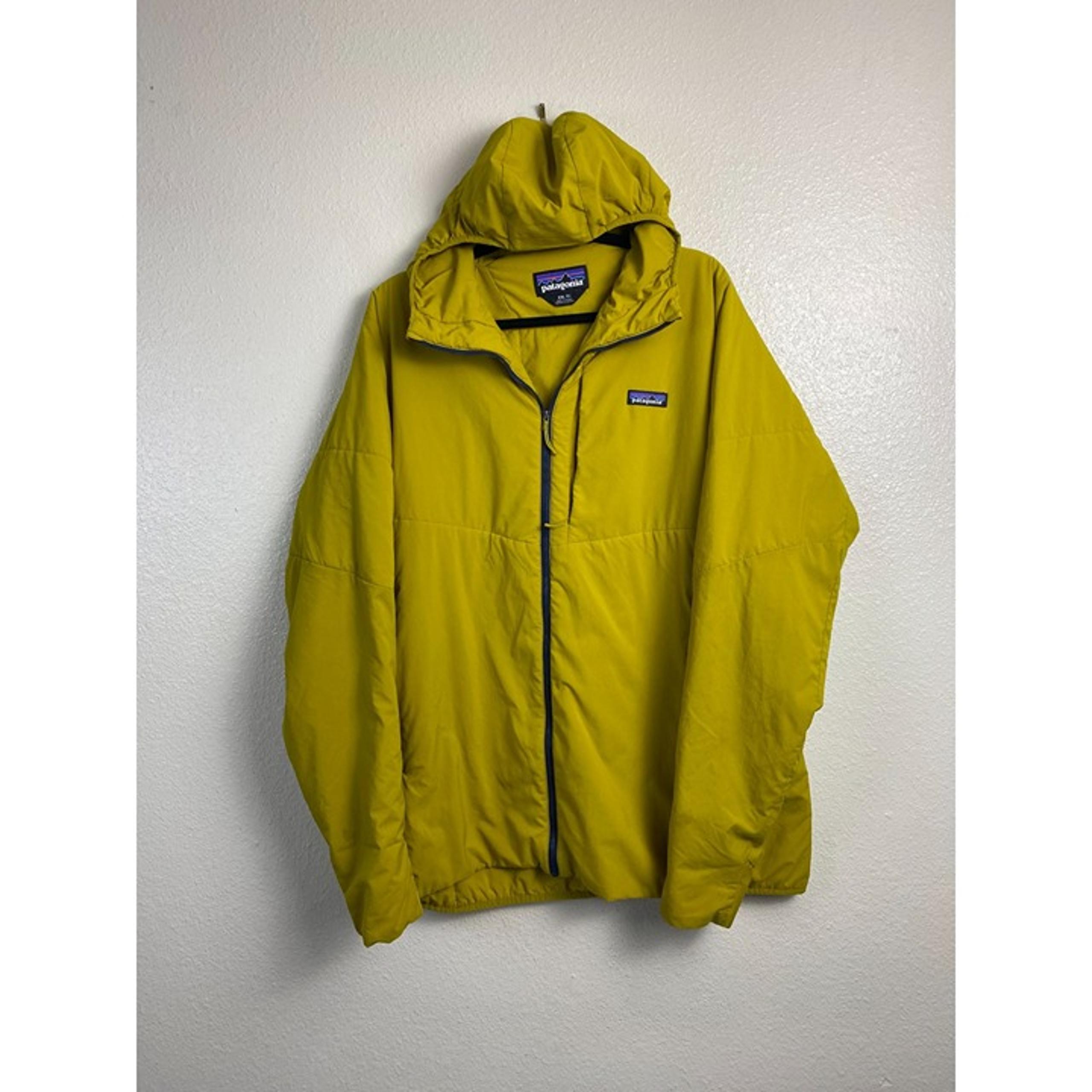 Patagonia Mens Yellow Green Hooded Nano Air Hoody Jacket XXL size XXL Outdoor