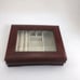 Vintage London Leather Glass Top Jewelry Box!