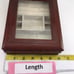 Vintage London Leather Glass Top Jewelry Box!