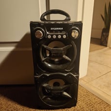 Sylvania party speaker Bluetooth Black with Blue Lights