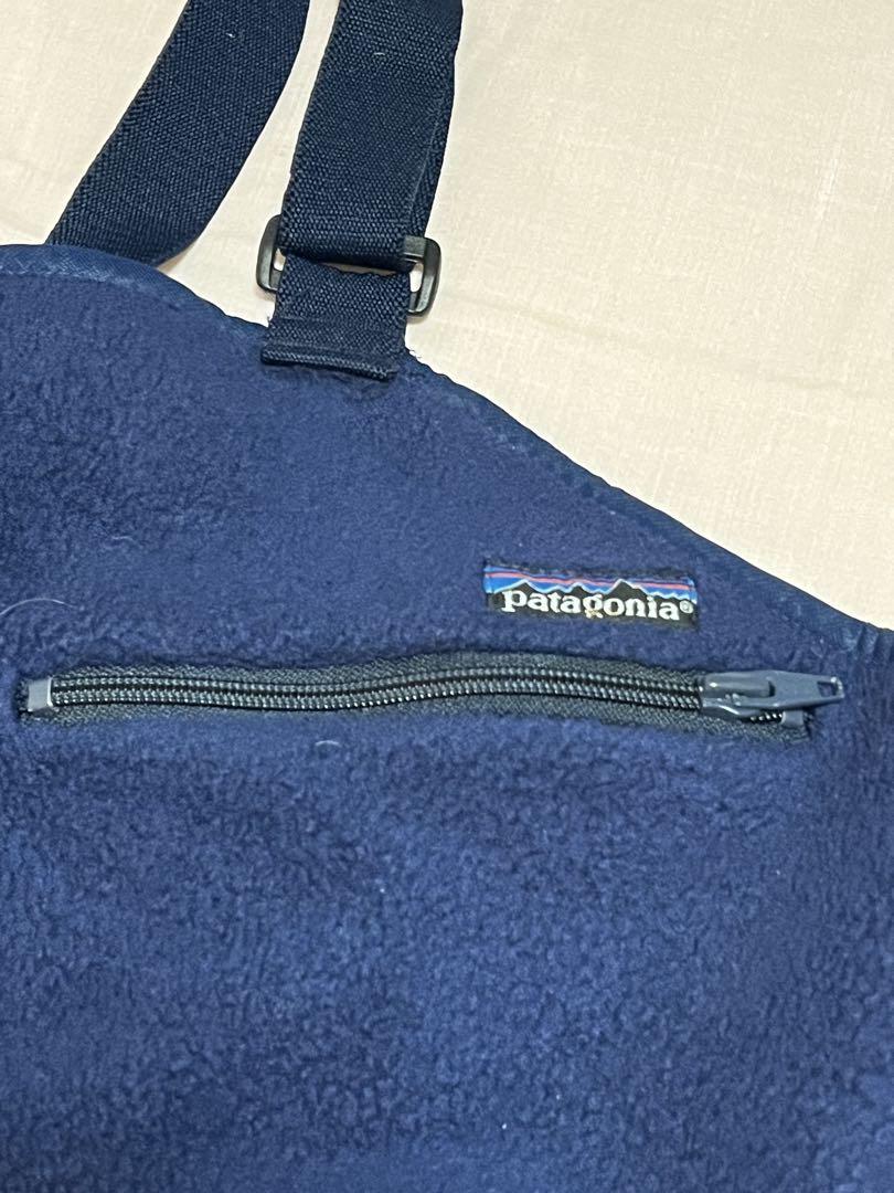 Patagonia Fleece Bib Overall, Navy, Size L, Vintage
