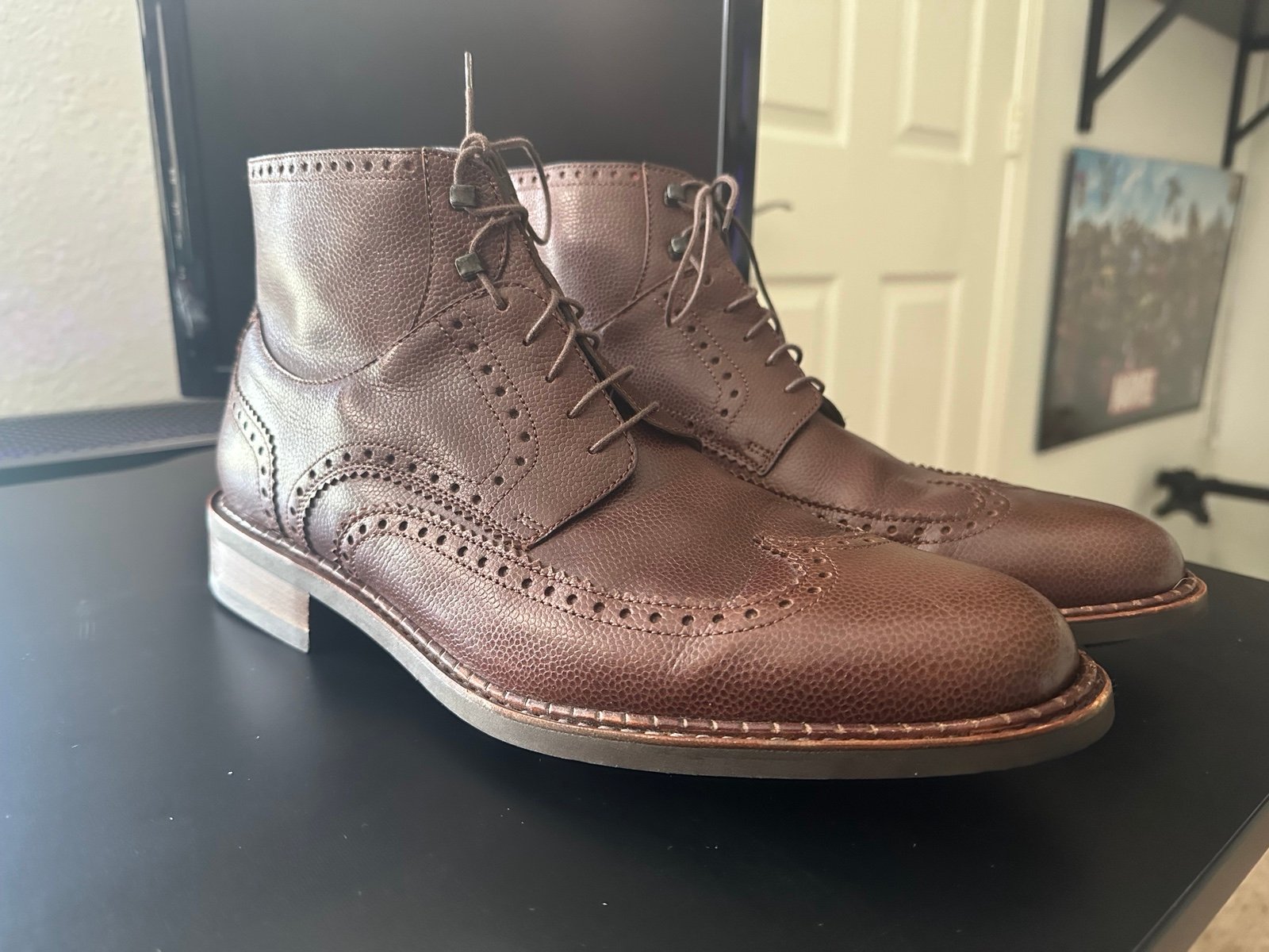 Paraboot Perrault Pebble Grain Wingtip Boots