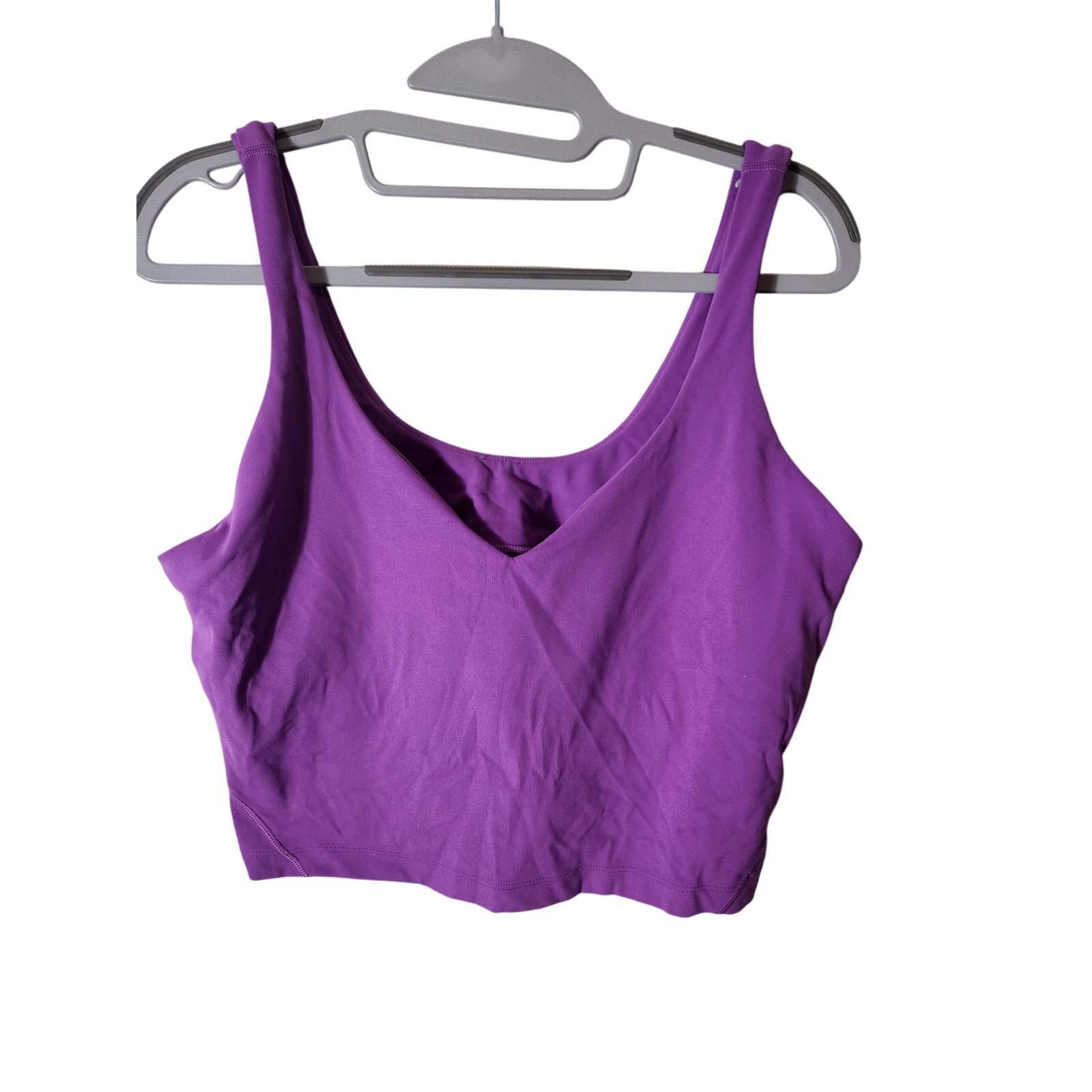Women's Purple Align Crop Tank Athletic V-neck Size 12