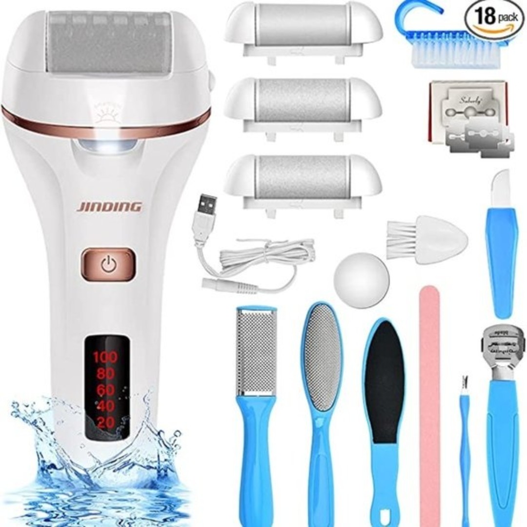Jinding Rechargeable Electric Callus Remover with Accessories