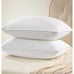 UNIKOME Down Alternativ 100% Cotton White Goose Down Bed Pillow Set of 2 Queen