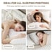 UNIKOME Down Alternativ 100% Cotton White Goose Down Bed Pillow Set of 2 Queen