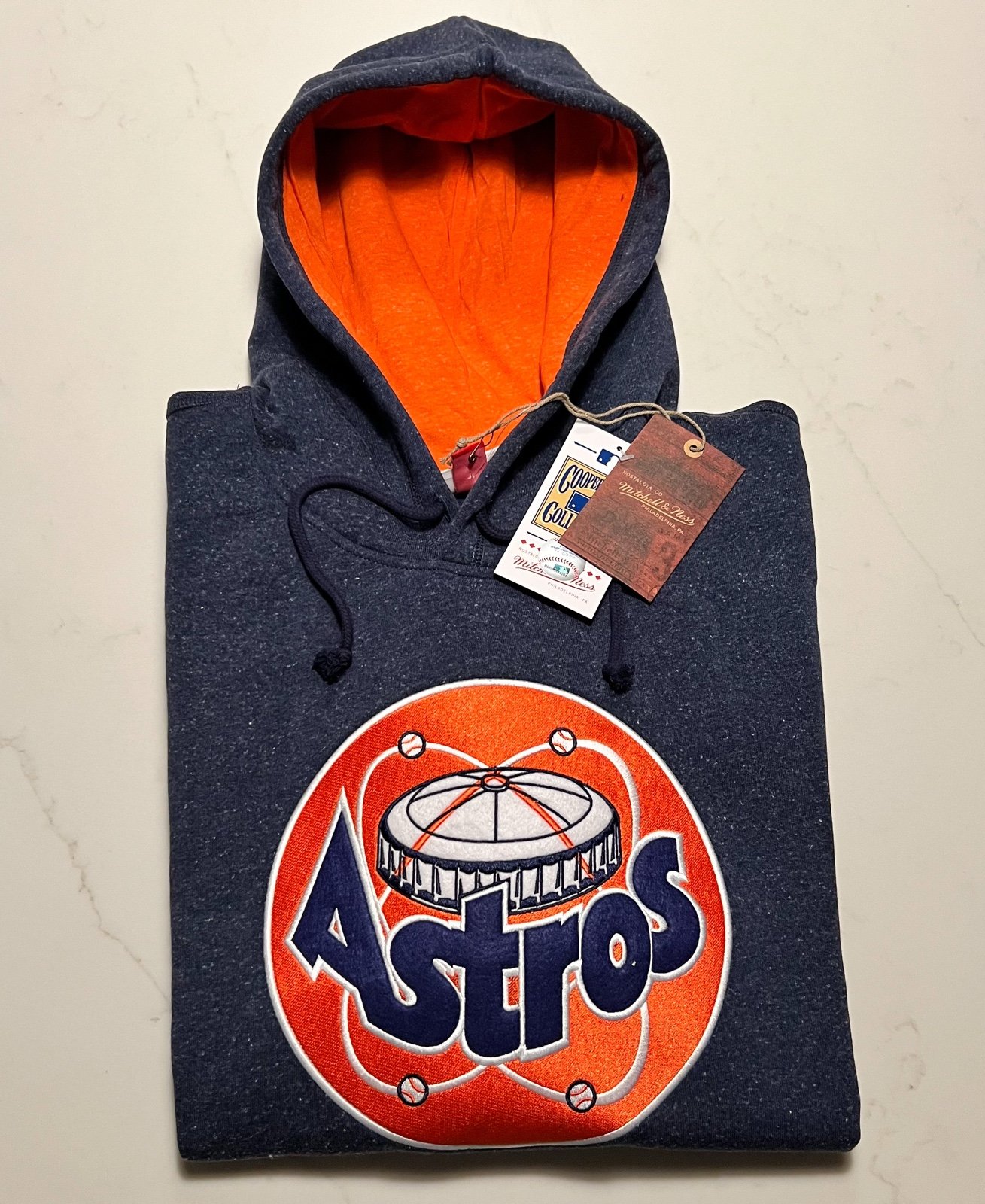 XXL - Men’s Mitchell and Ness Houston Astros Hoodie - Brand New w Tags