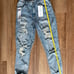 Butterfly Embroidered Mom Jeans