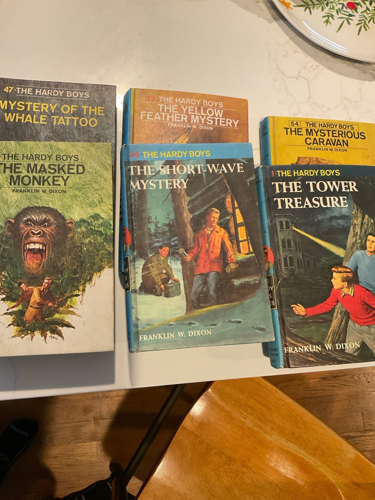 Six Vintage Hardy Boys Books