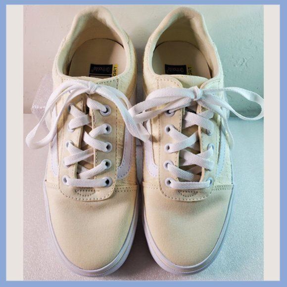 Vans Off the Wall Yellow & White Sneakers Size 7.5