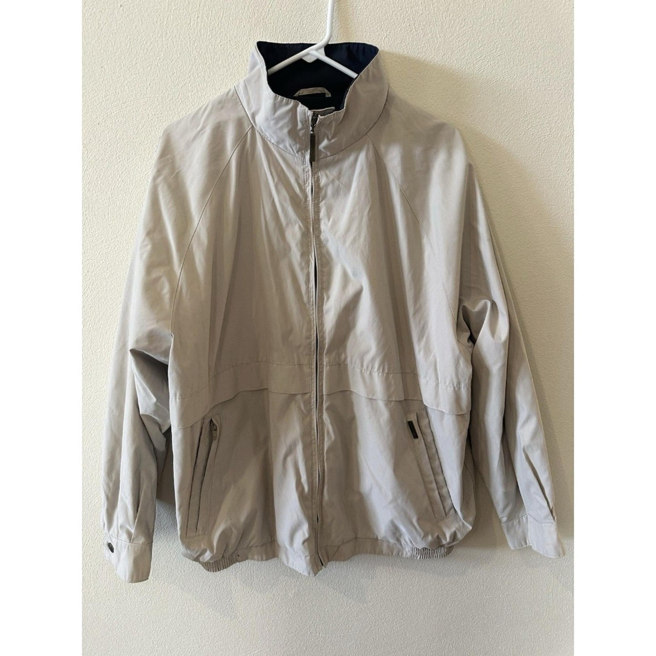 Vtg Tehama Bomber Men's Faux Suede Jacket Beige Size XL Lined Lightweight