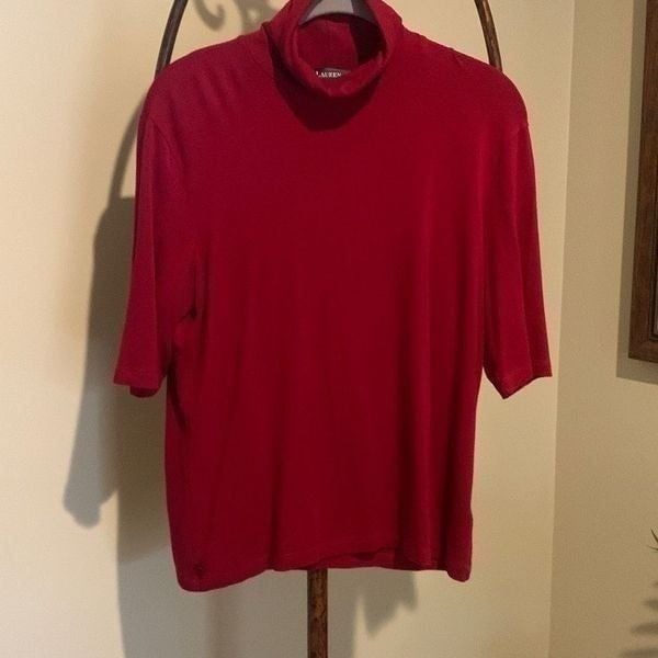 LAUREN by Ralph Lauren Red Turtleneck