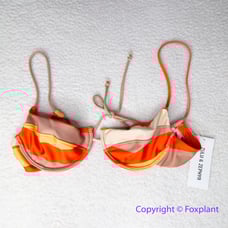 New! Zulu & Zephyr Free People Sun Stripe Balconette Tie Bikini Top, size 10