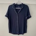 Cozy Earth Rib- Knit Classic Shirt Sleeve Pajama Top