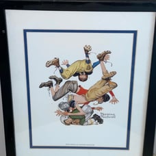 “First Down” by Norman Rockwell