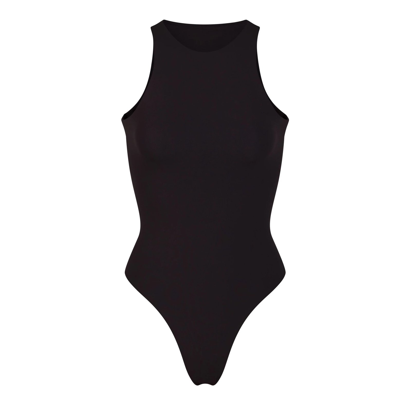 Skims Fits Everybody High Neck Bodysuit in Black Size Small