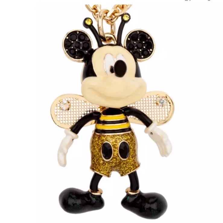 2021 Disney Park 50th Anniversary Mickey Mouse Bee Necklace by Betsey Johnson