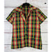 Vintage Plaid Jacket Skirt Set Handmade 1960s or 1970s Retro Green Red Yellow