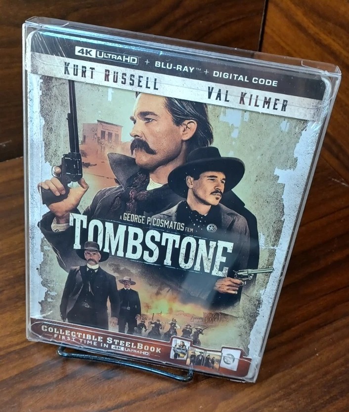 Tombstone Steelbook (4K+Blu-ray) NEW-w/PROTECTIVE SLEEVE-Free Box Shipping