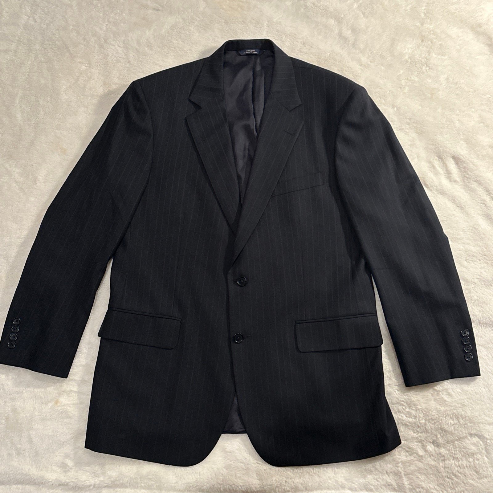 Brooks Brothers 1818 Sport Coat Men's SZ 42R /36W Wool Black Suit Blazer Madison