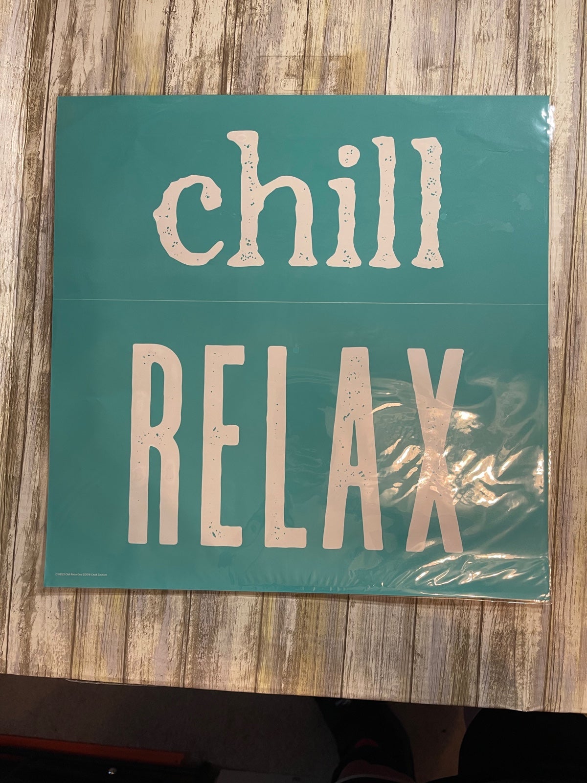 Chalk couture chill relax transfer