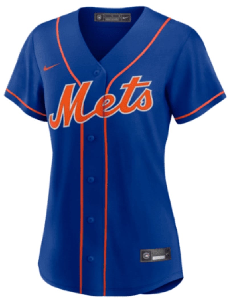Nike Authentic New York Mets MLB Baseball Blue Jersey Women’s Sz: Medium