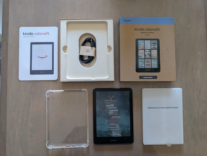 Kindle Colorsoft Signature Edition, 7 Color display, (32 GB) Metallic Black.