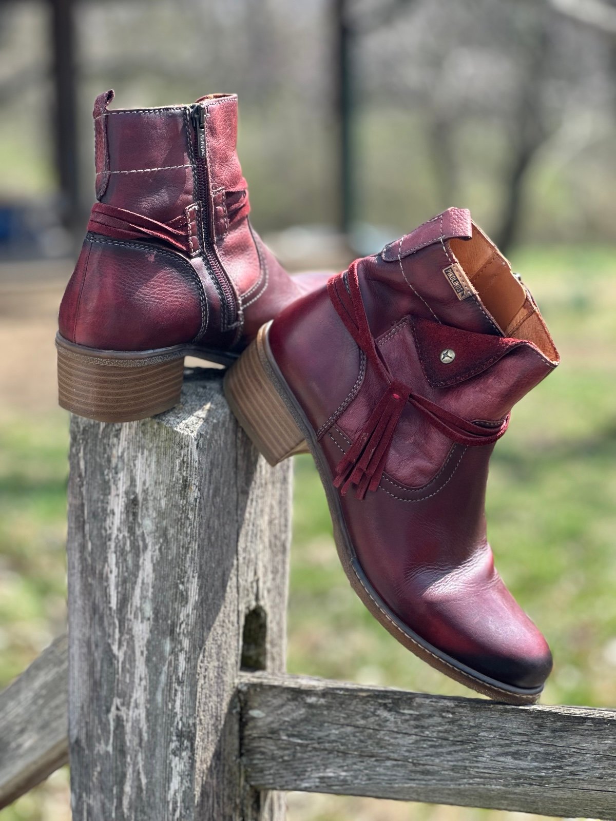 Pikolinos red ankle boots. Size 41 euro