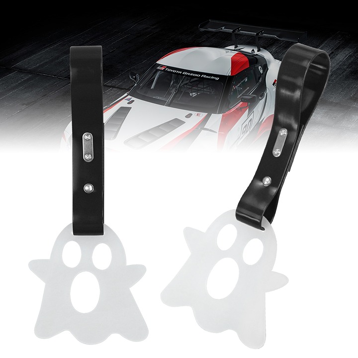 NEW 2PCS GHOST GLOW IN DARK GREEN JDM TSURIKAWA RING Black Handle Strap Drift