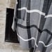 Tahari Grey, black and white windowpane duster length cardigan sweater plus 3X