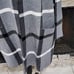 Tahari Grey, black and white windowpane duster length cardigan sweater plus 3X
