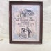 VTG CROSS STITCH SAMPLER FRAMED, VERY PRETTY