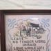VTG CROSS STITCH SAMPLER FRAMED, VERY PRETTY