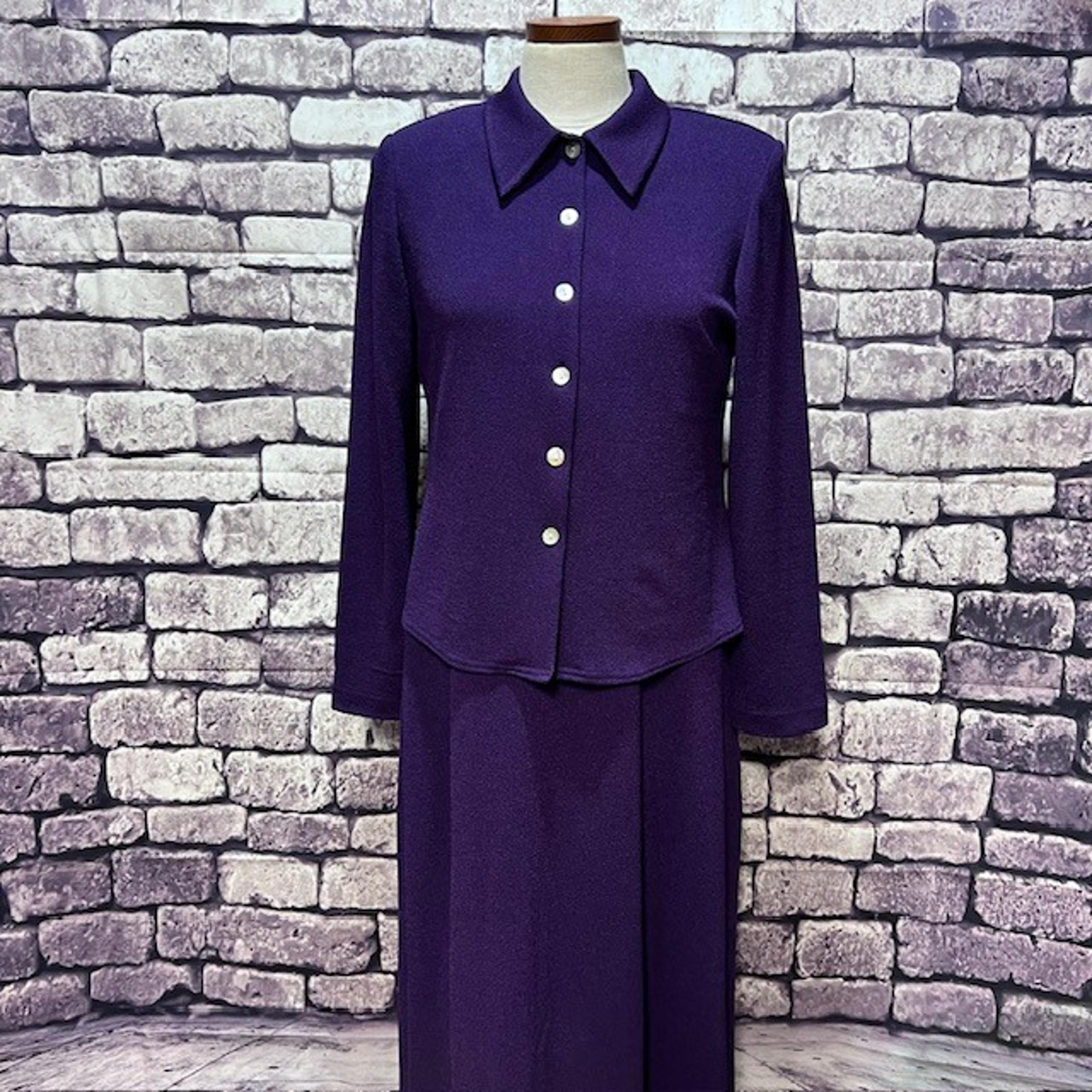 Purple Dress & Matching Jacket Size 8 - K Studio