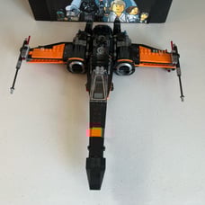 LEGO Star Wars: Poe's X-Wing Fighter Plane Spaceship (75102) Black Orange 15”
