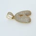 925 Sterling Silver Cubic Zircon Pendant, UU1P7A7126