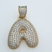 925 Sterling Silver Cubic Zircon Pendant, UU1P7A7126