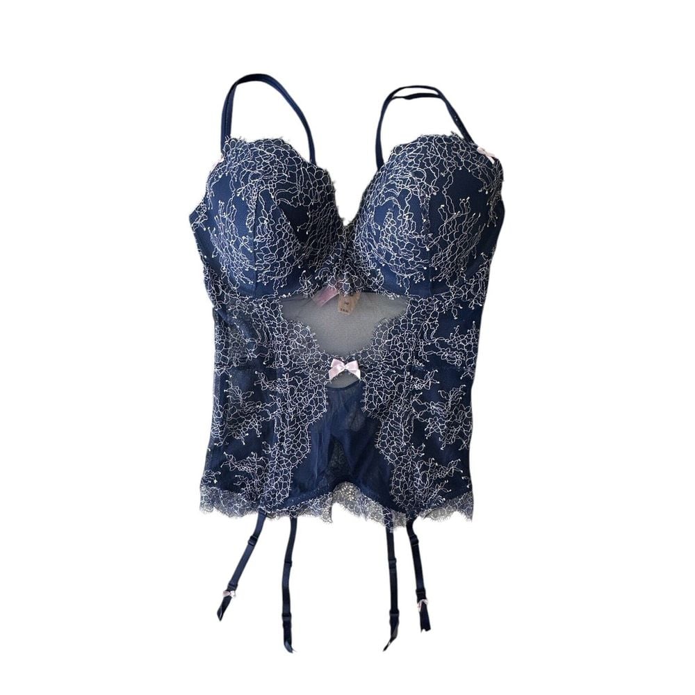 Victoria's Secret Babydoll Y2K Ruffle Coquette Lingerie Women Size 36D New