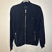 ALLSAINTS Oldsen Bomber Jacket Black Cotton Men's Full Zip Knit Jumper Size M