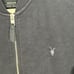 ALLSAINTS Oldsen Bomber Jacket Black Cotton Men's Full Zip Knit Jumper Size M