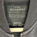 ALLSAINTS Oldsen Bomber Jacket Black Cotton Men's Full Zip Knit Jumper Size M