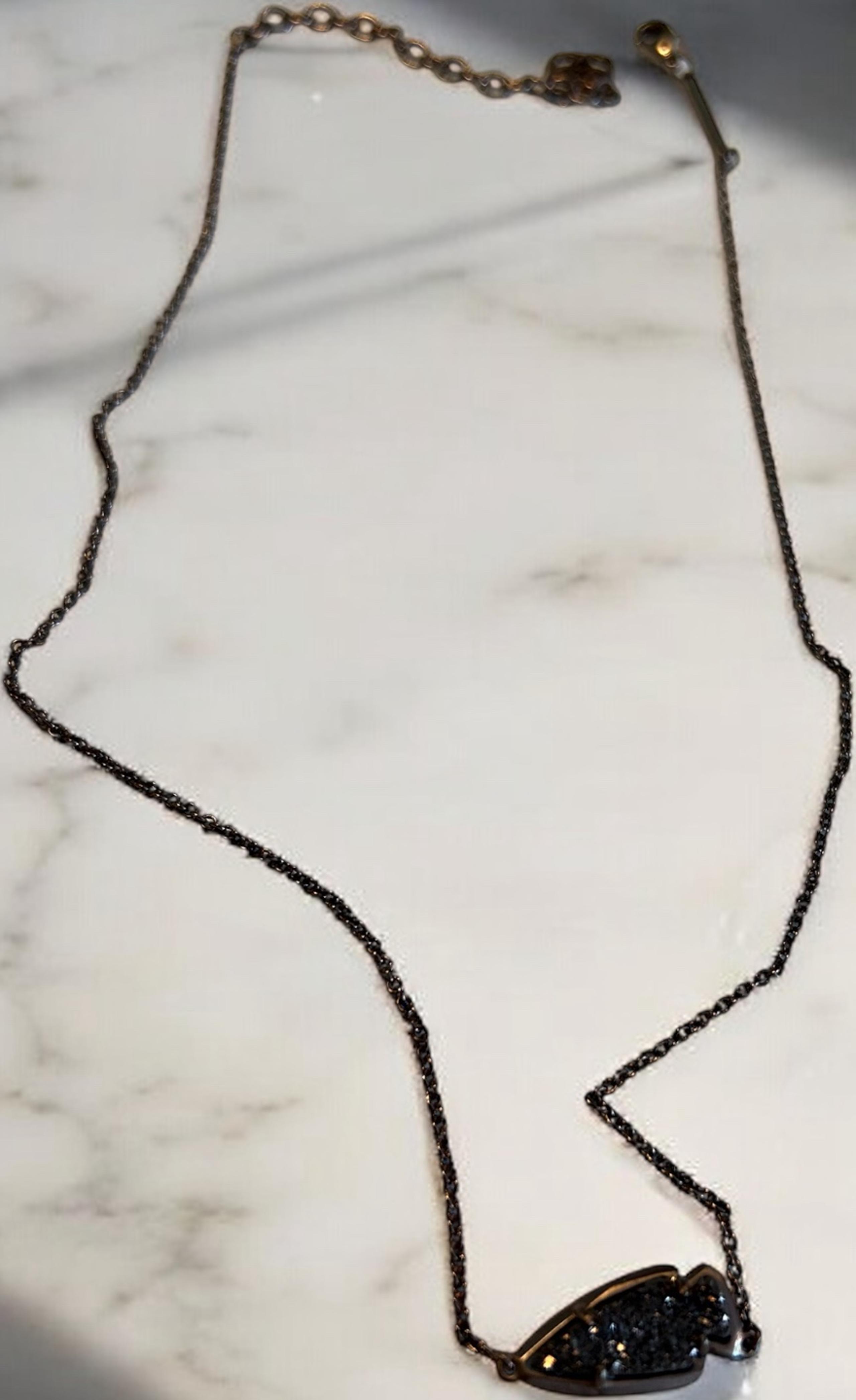 Kendra Scott Chocolate Drusy Arrowhead Necklace
F/W 2016 collection, 14 inches