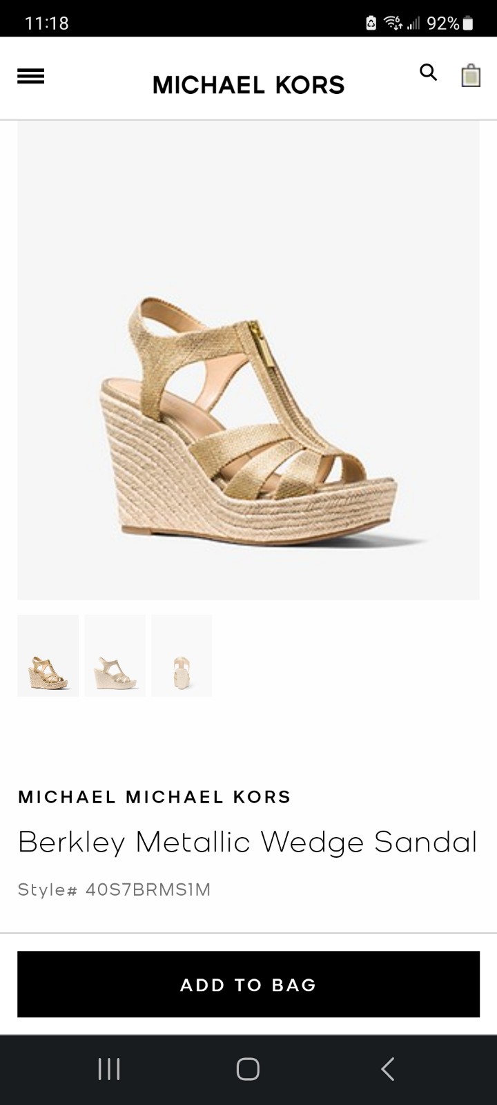 michael kors wedge berkley