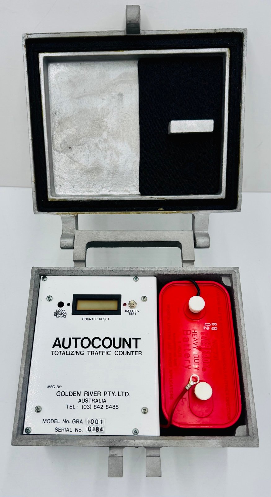 Golden River AUTOCOUNT Totalizing Traffic Counter Model GRA 1001 w/battery