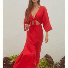 Anthropologie Tie-Front Cover-Up Dress Size M NWT