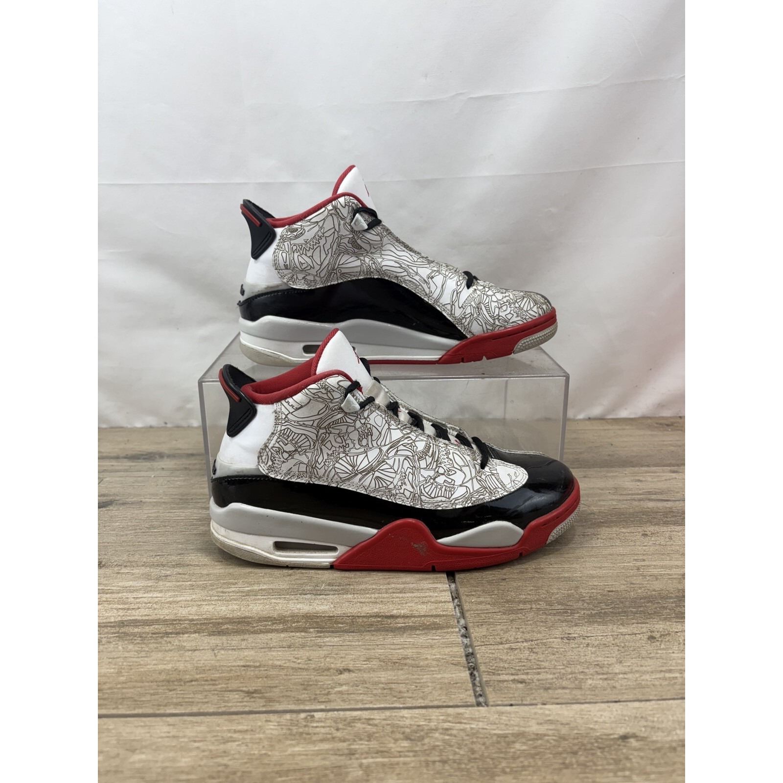 Nike Air Jordan DUB Zero GS DV1360-160 Youth Sz 7Y Wo's 8.5 White True Red Shoes