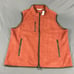 Peter Millar Golf Vest Crown Micro Shearling Fleece Full Zip XL Orange 198